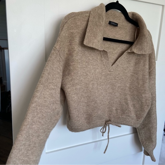Dynamite Beige Cropped Wool Sweater - Picture 4 of 13